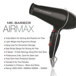 MR. BARBER Airmax MB AMW Professional Hair Dryer