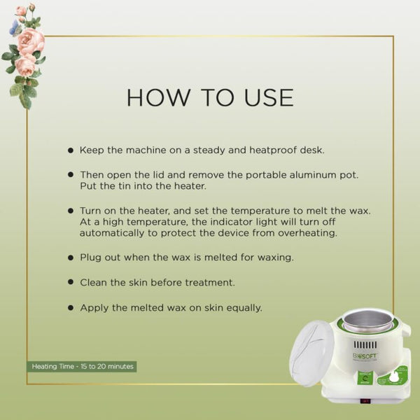 BIOSOFT Solo Pro Professional Single Pot Wax Heater Machine