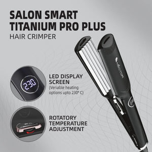 Hector Professional Titanium Hair Crimper | Adjustable Heat Crimper for Volume & Texture ₹6,250
