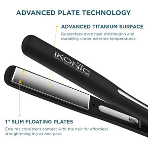 IKONIC HAIR STRAIGHTENER SLIM TITANIUM SHINE 3.0