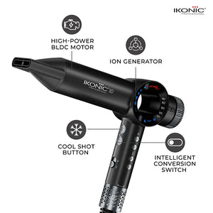Ikonic Professional Id Hair Dryer 2.0 EBONY BLACK