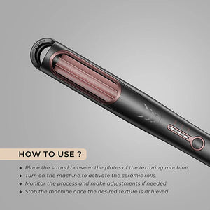 Ikonic Professional Super Crimper Grey | Auto-Rolling Hair Crimper with Ceramic Technology