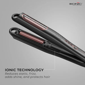 Ikonic Professional Super Crimper Grey | Auto-Rolling Hair Crimper with Ceramic Technology