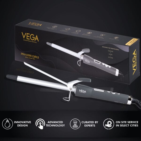 VEGA PROF. PRO CERA CURLS 16MM CURLING TONG VPMCT-01