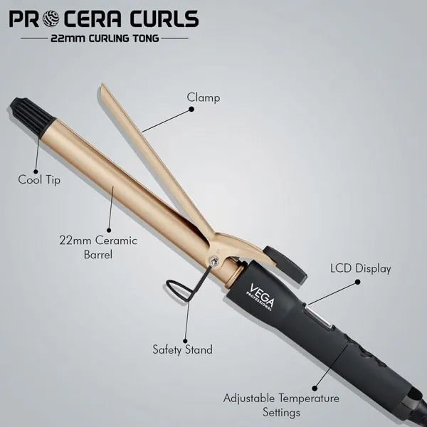 Vega Pro Cera 22M Hair Curler VPMCT-03