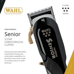 WAHL PROFESSIONAL MEN 5 STAR SERIES CORDLESS SENIOR Hair Trimmer
