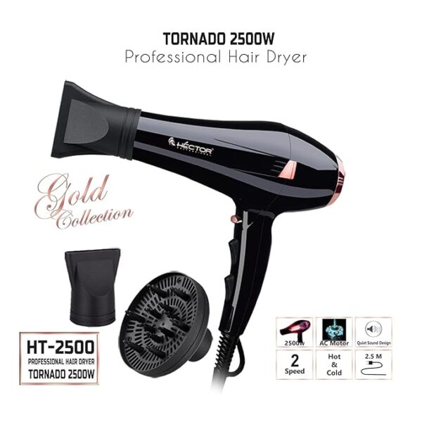 HECTOR Hair Dryer HT Tornado 2500W - Image 3