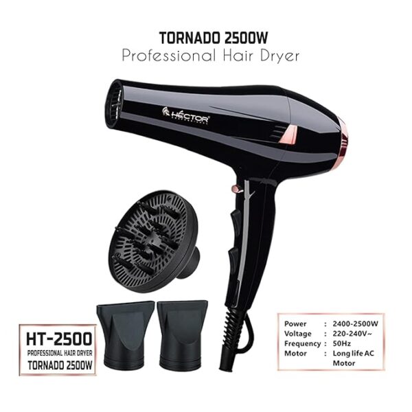 HECTOR Hair Dryer HT Tornado 2500W - Image 4