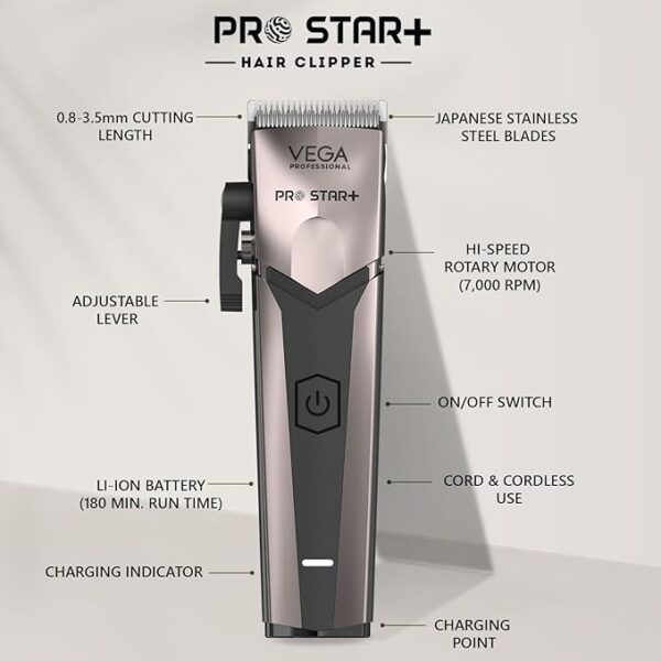 Vega Pro Star + Hair Clipper VPPHC-11 - Image 4