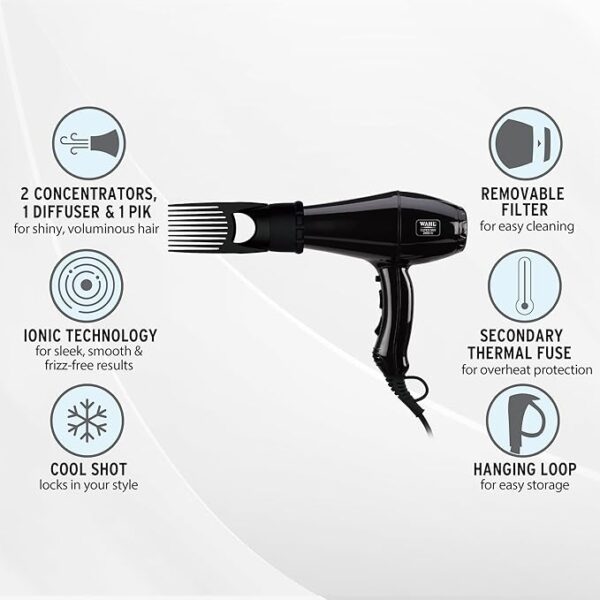 WAHL Super Dry Hair Dryer 2400W - Image 3