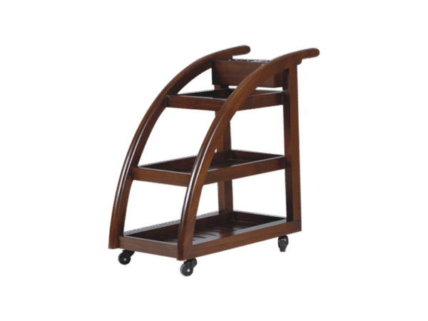 "DHANUR WOODEN SPA TROLLEY"