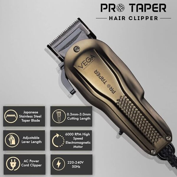 Vega Pro Taper Hair Clipper VPPHC-01 - Image 5