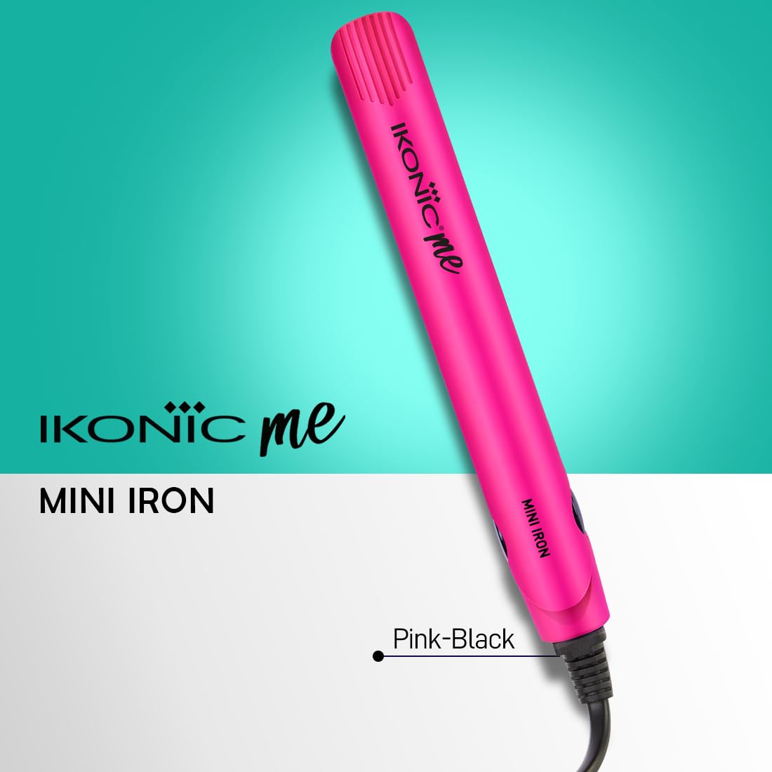 IKONIC MINI HAIR STRAIGHTENER PINK - Image 3