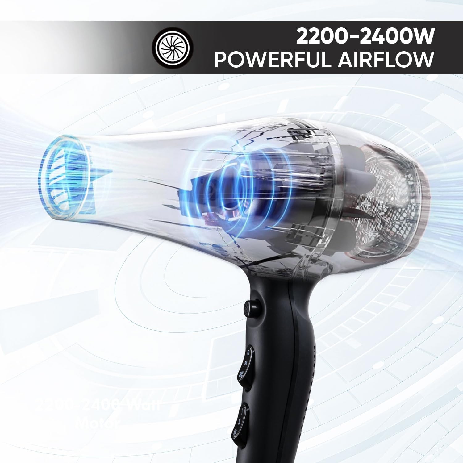 VEGA PROF. PRO DRY 2400 HAIR DRYER VPMHD-03 - Image 3